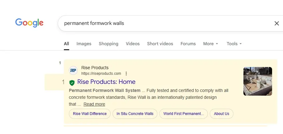 rise product - seo information 1